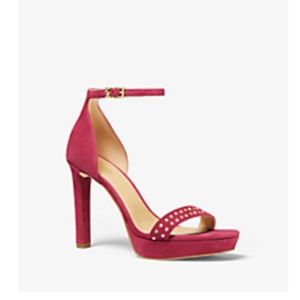 Michael Kors Margot Studded Suede Platform Sandal